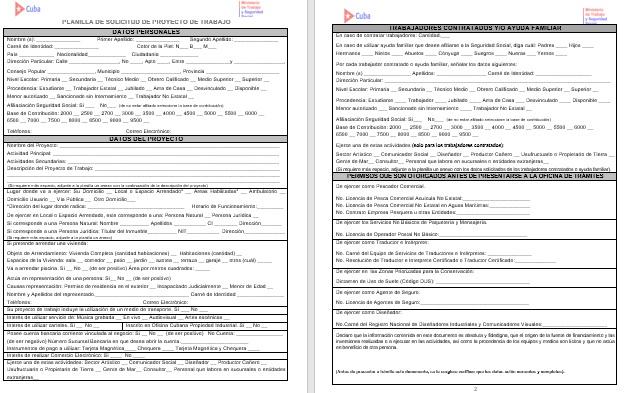 PLANILLA ACTUALIZADA DE SOLICITUD DE PROYECTO DE TRABAJO